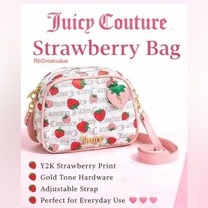 Juicy Couture Strawberry Pattern Crossbody Bag